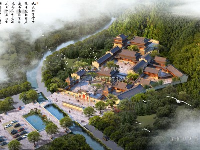 通州资教寺总体建筑规划方案图